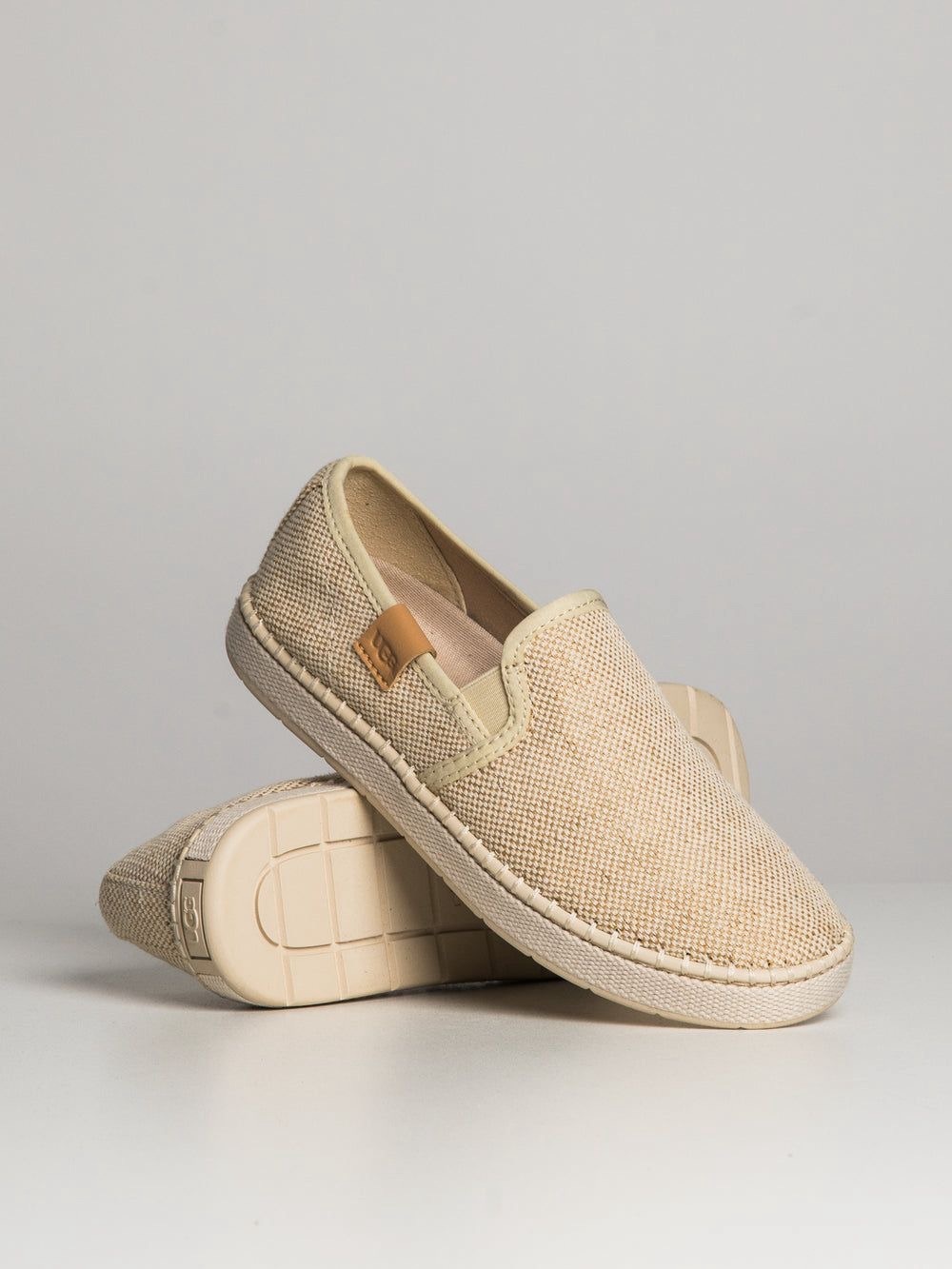 UGG | Cream Woven Canvas Slip-On Shoes | Women’s Size: 7